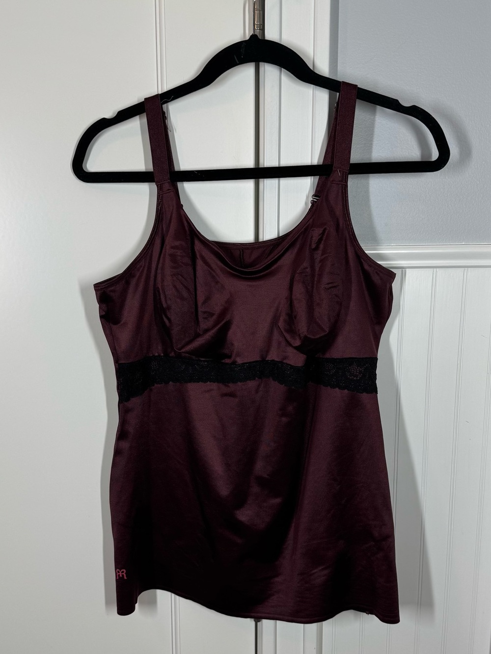 Ruby ribbon slimming Shapewear tank size 46 burgundy wine red color